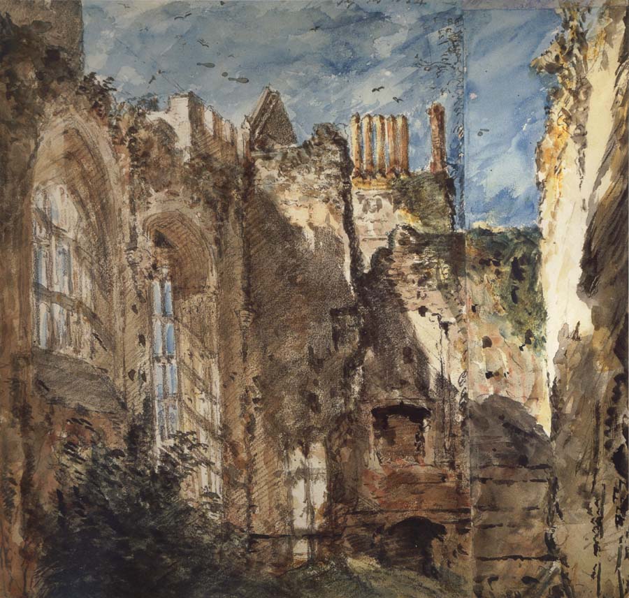 John Constable Cowdray House:The Ruins 14 Septembr 1834